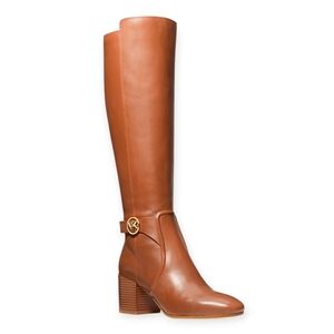 New Michael Kors Tan Riding  Boots